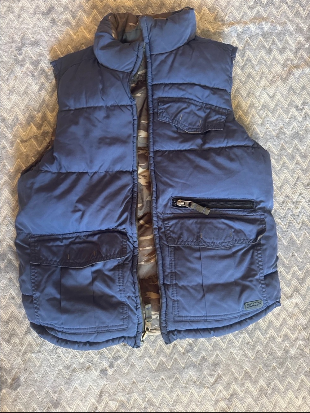 Kids Navy Puffer Vest - Sleeveless Cold-Weather Layer